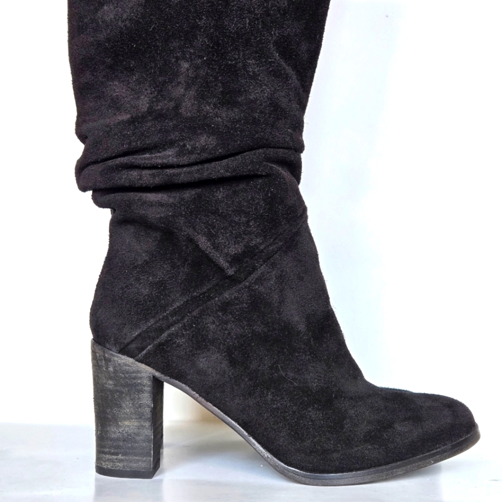 FreeĀ People Suede Pre Ruched Slouchy Tall Boots size 36
